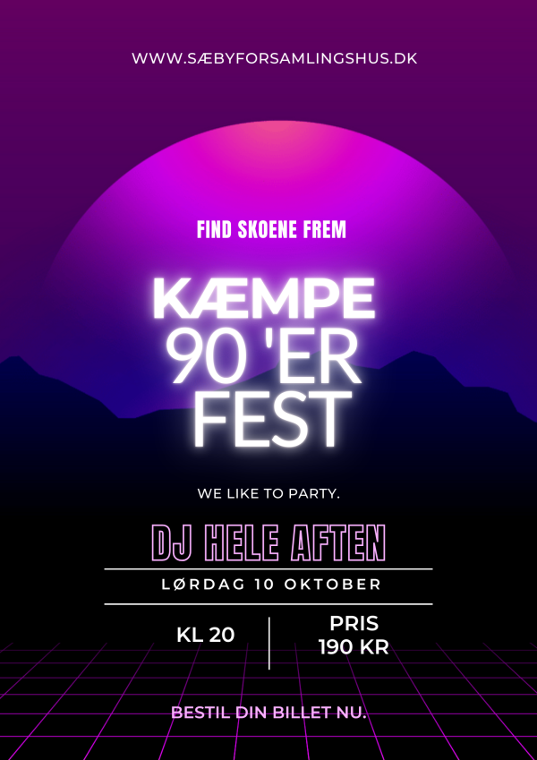 90'er fest m/ Dj
